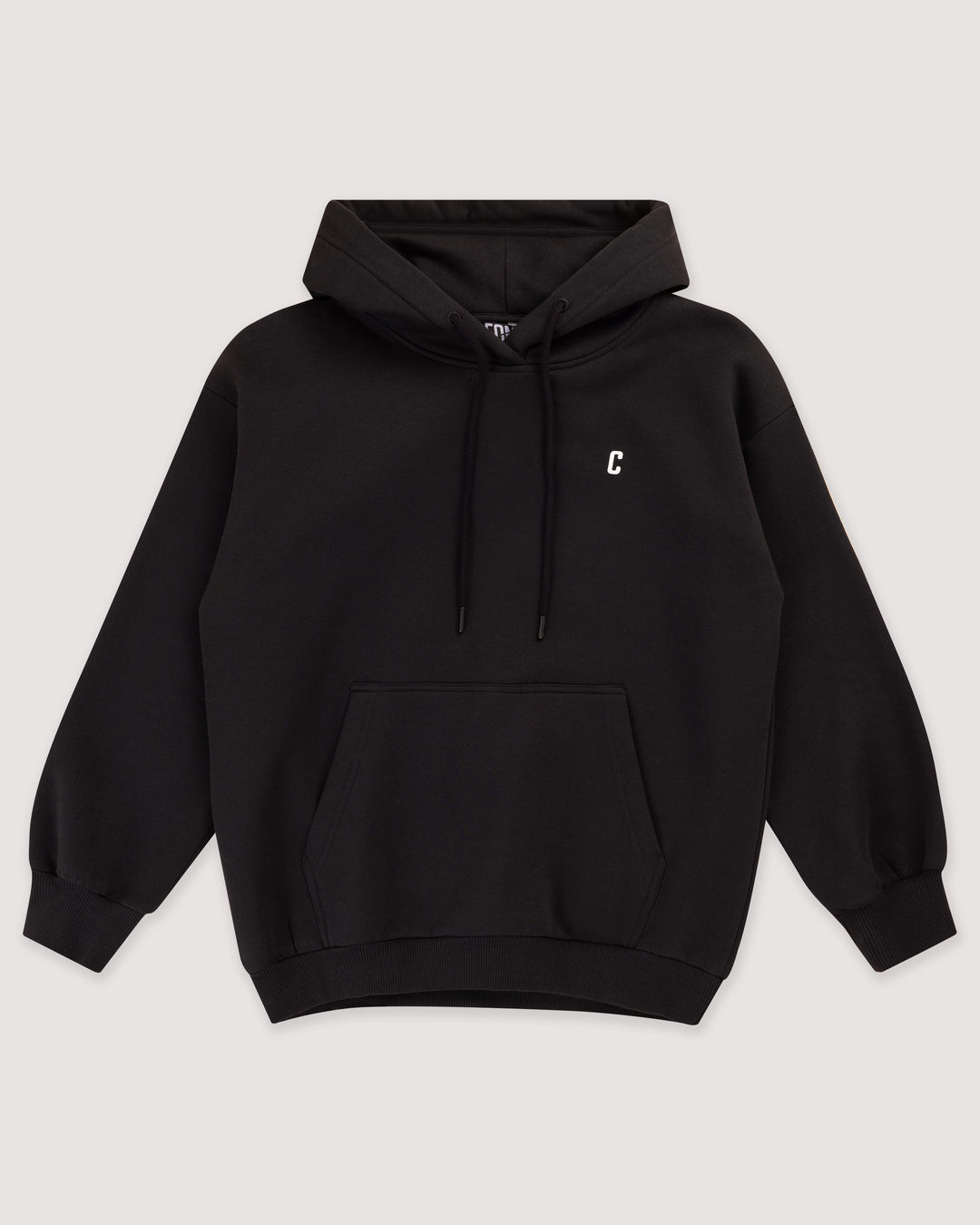 Siyah | Oversize Kapüşonlu Sweatshirt