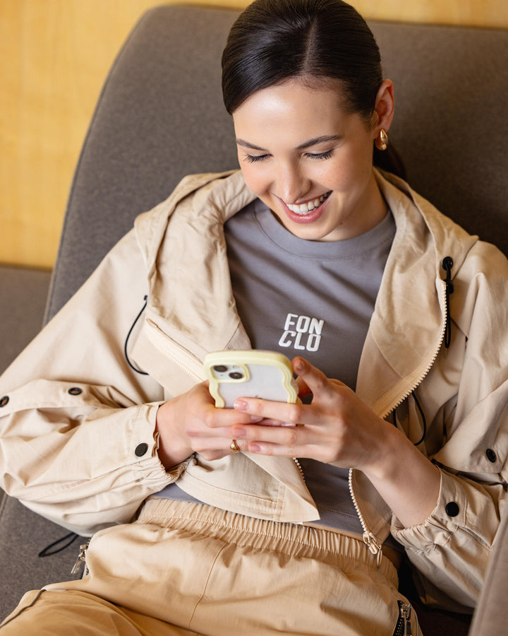 Camel | Oversize Kapüşonlu Crop Ceket